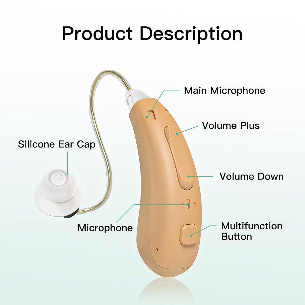 EarWell Comfort RIC rechargeable behind-the-ear hearing aid